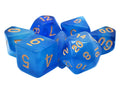 Old School Dice: 7-die Set: Odyssey - Blue