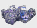 Old School Dice: 7-die Set: Infused - Dragon Eye - Purple