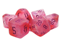 Old School Dice: 7-die Set: Galaxy - Rose Sky