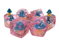 Old School Dice: 7-die Set: Infused - Mushroom - Teal